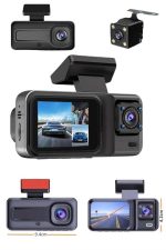 DVR Камера за внатрешност на возило со предна и внатрешна камера 2 инчен екран - Image 4