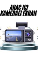 DVR Камера за внатрешност на возило со предна и внатрешна камера 2 инчен екран - Image 2