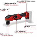 Einhell TE AD 18 Li Solo Dik Açılı Vidalama - Image 2