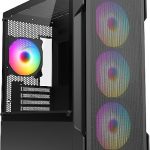FAZEON F1 650W 80+ БРОНЗ Mesh 4x120mm Rainbow вентилатор мATX компјутерска куќа