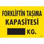 Предупредувачка Табла: Капацитет на Носење на Виљушкар 25x35 KOD:1331