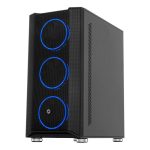 FRISBY FC-9405G 650W 80+ 4X120MM ДУАЛ РИНГ RGB ФАН USB 3.0 МИДИ ТАУЕР ЦРНА КАША - Image 2