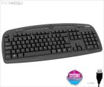 FRISBY FK-142QU USB Q TR MM ЦРНА КАБЛСКА КЛАВИЈАТУРА
