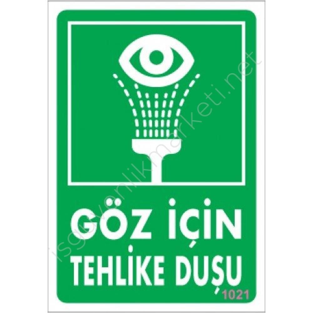 goz-icin-tehlike-dusu-uyar-5176_1.jpg Предупредувачка Табла за Опасност од Туш за Очи 17,5x25 KOD:1021 - Image 1