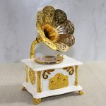 Грамофон Музички Кутии Бела