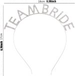 Сребрена Кристална Тока "Team Bride" - Image 2