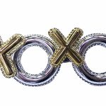 Сребрени Очила за Партија со XOXO