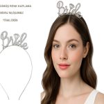 Сребрена Тиара со Камења “Bride” за Невеста