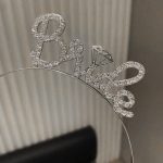 Сребрена Тиара со Камења “Bride” за Невеста - Image 2