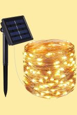 Сончева Енергија 200 LED Надворешно Осветлување Лента