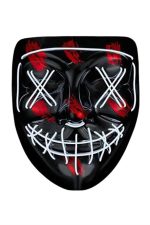 Hallowen Парти Маска Неон Лед Светлосна Маска 3 Модови