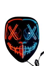 Hallowen Парти Маска Неон Лед Светлосна Маска 3 Модови - Image 5
