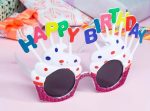 Happy Birthday Бело Фушија Парти Очила