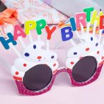 Happy Birthday Бело Фушија Парти Очила
