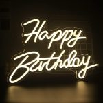Happy Birthday Напис Неон LED Светло