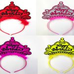 Happy Birthday Написан Неонски Цвет Тач 12 Парчиња