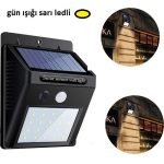 Ламба со Сензор за Движење на Соларна Енергија 20 LED
