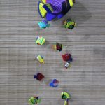 Ветерна звончка со фигури на животни Модел 2