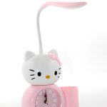 Hello Kitty Масна Ламба со Часовник и Пенкало