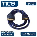 INCA IDV-02 DVI 24+5 TO VGA ЧЕВИРИЧ КАБЕЛ