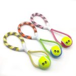 Играчка топка за кучиња со конец