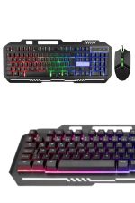 Светлосен Играчки Q Клавиатура Миш Set Црна Gaming Играчка Клавиатура - Image 3