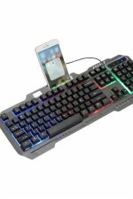 Светлосен Играчки Q Клавиатура Миш Set Црна Gaming Играчка Клавиатура - Image 4