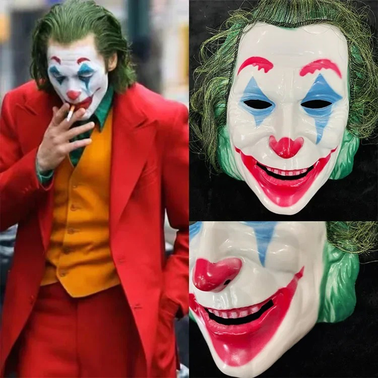 joaquin-phoenix-joker-maskesi-30588_1.jpg Маска на Џокер со зелена коса од Хоакин Феникс - Image 1