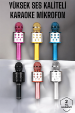Безжичен Bluetooth караоке микрофон со USB и AUX влез, високо квалитетен звук - Image 2