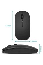 Безжичен глувче со полнење Bluetooth Wireless Двојен режим Тивок - Image 4