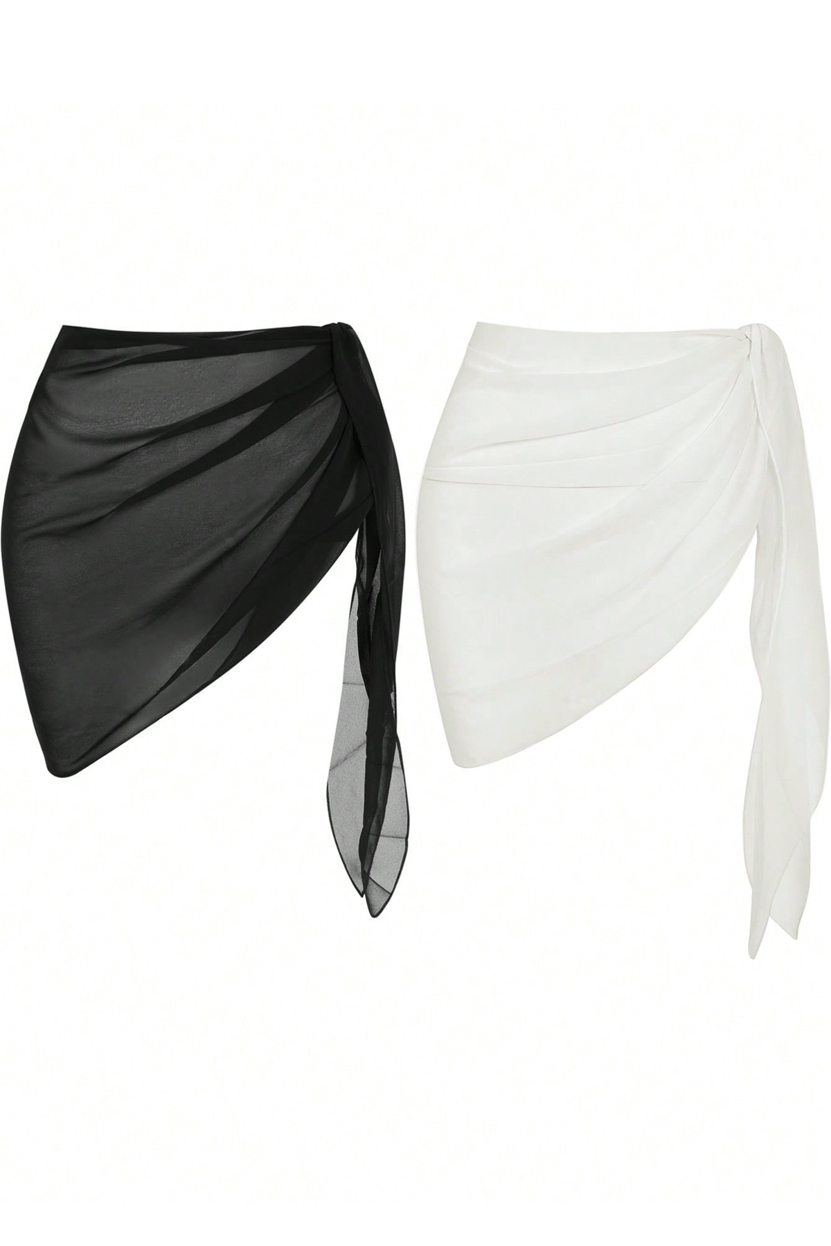 kadin-siyah-beyaz-transparan-26227_1.jpg Женски Модерен Црно-Бел Прозрачен Перео Комплет - Image 1