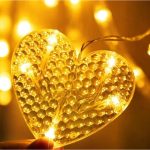 LED светло за срце 3м 6 реда 12 парчиња