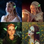 Фосфорни Латексни Уши на Елф во Темнина 1 Пар