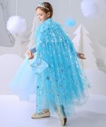 Пелерина на Елса од Кралството на снегот – 80 см Детска Пелерина - Image 2