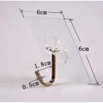 Сет од 5 проѕирни закачалки со самозалепувачки - Image 2