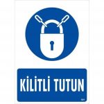 Предупредувачки знак: Чувајте заклучено 25x35 KOD:601