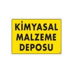 Предупредувачка Табла за Склад за Хемиски Материјали 25x35 KOD: 792
