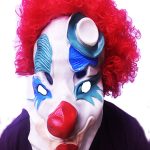 Црвена Афро Перука Палјачо Маска