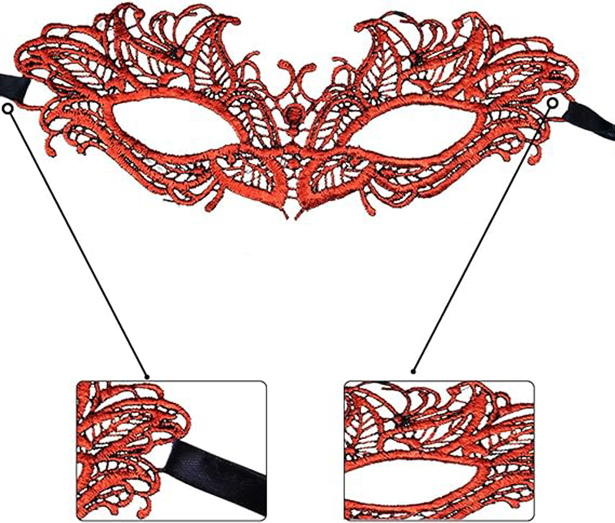 kirmizi-dantel-masquerade-m-30629_1.jpg Црвена Дантела Маска за Маскарада 5 - Image 1