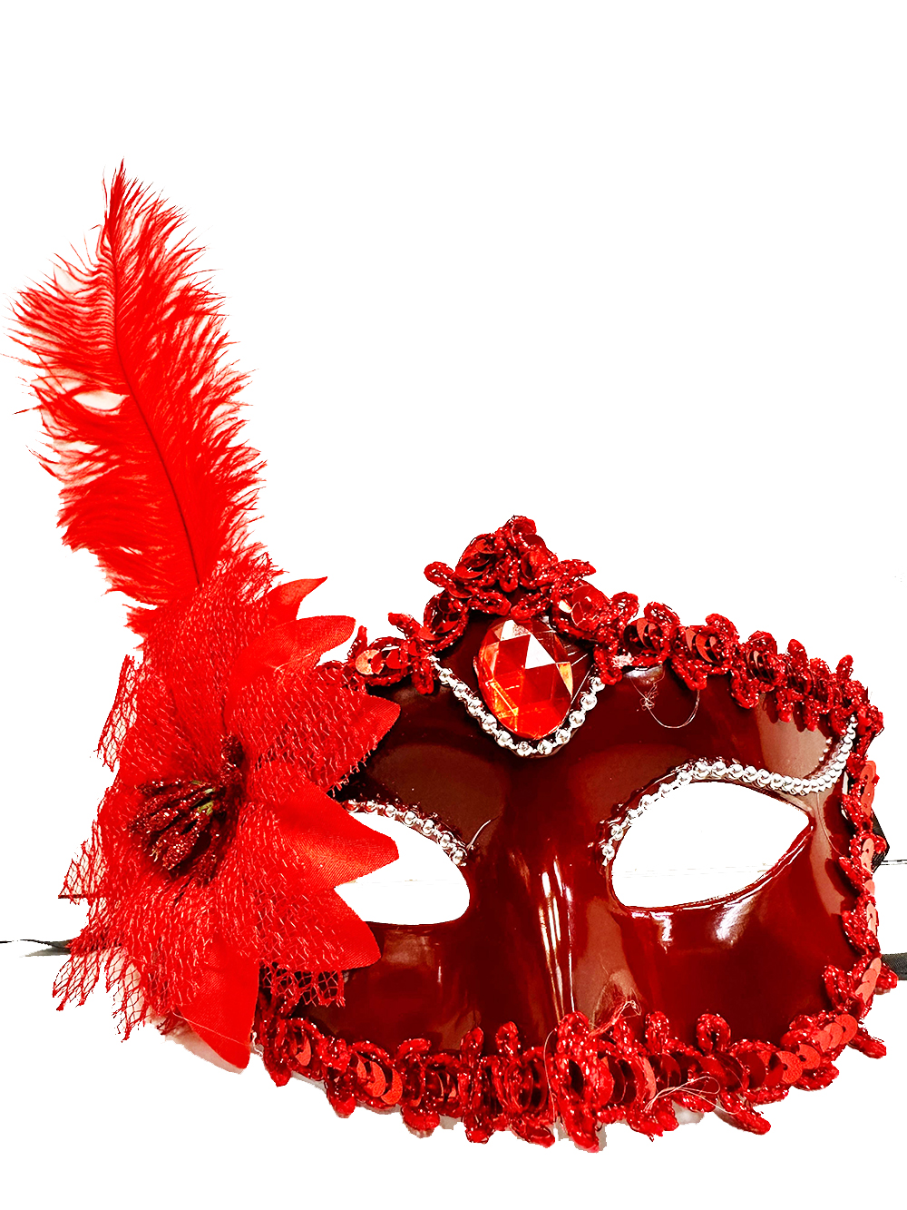 kirmizi-gullu-ve-tuylu-30632_1.jpg Црвена Венециска Маска со Рози и Перја - Image 1