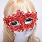 Кристална маска за парти со црвени очи - Image 2