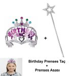 Комплет за принцеза за роденден за девојчиња – Круна и магична стапка