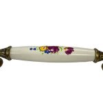 Класичен Цилиндричен Држач Антик Жолт 128 mm