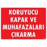 Предупредувачка табла за отстранување заштитни капаци и штитници 25x35 KOD:263