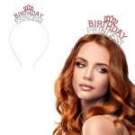 Парти Тока со Кристални Камчиња Birthday Princess Розова