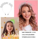 Кристален Ташли Сребрен Birthday Girl Парти Тач