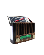 KTF-1428 Сончев панел, полнлив Носталгичен Bluetooth звучник – FM/AM/SW радио, USB/SD поддршка, пренослив дизајн - Image 5