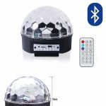 Кугла Диско Топка Музички Плеер Цветна Ласерска Светлина Bluetooth Диско Парти Светло со Далечинско