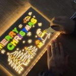 LED Табла за пишување и цртање - Голема 30x20 cm