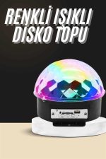 LED Светло Диско Топка со Bluetooth Звучник и USB Музички Плеер со Далечинско - Image 2